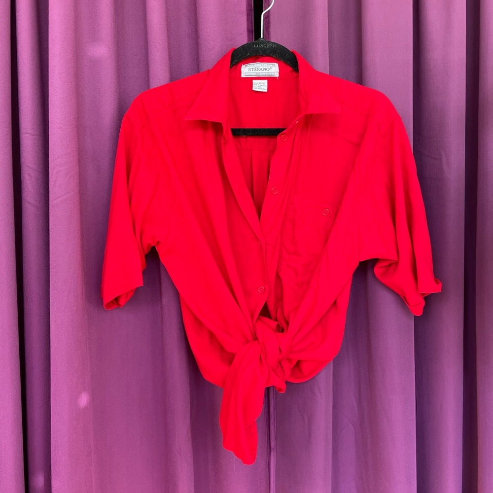 Drapey Button Down, Short Sleeve - image 2